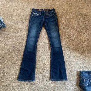 Rock Revival Denim Blue Jeans Sparkly Women Size 23